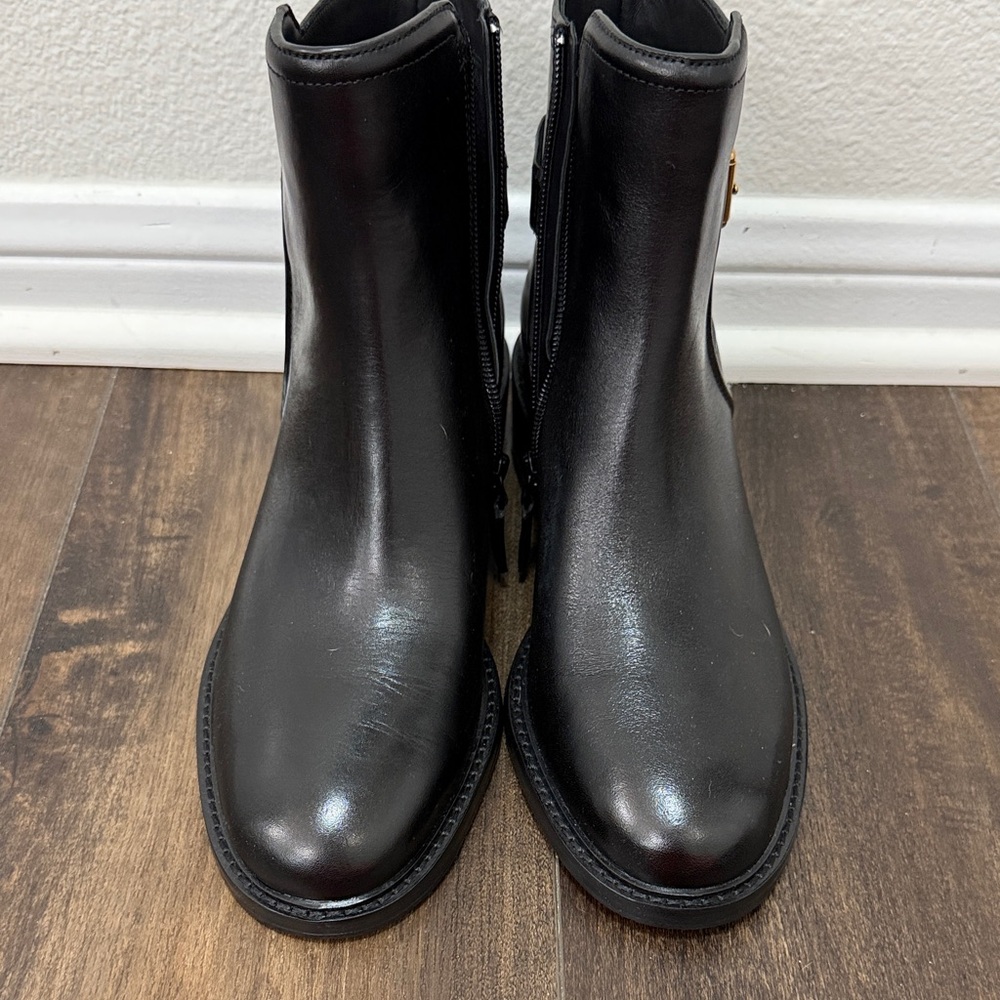 Cole Haan Black Leather Ankle Booties